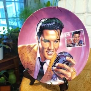 Elvis Collectible Plate The Rock & Roll Legend